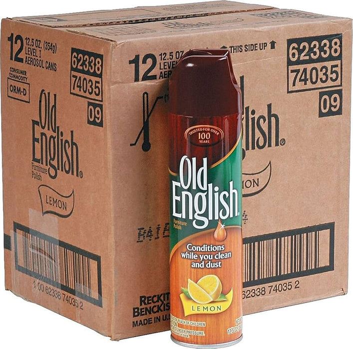 Old English Furniture Polish 12.5 oz. Lemon (12/cs)