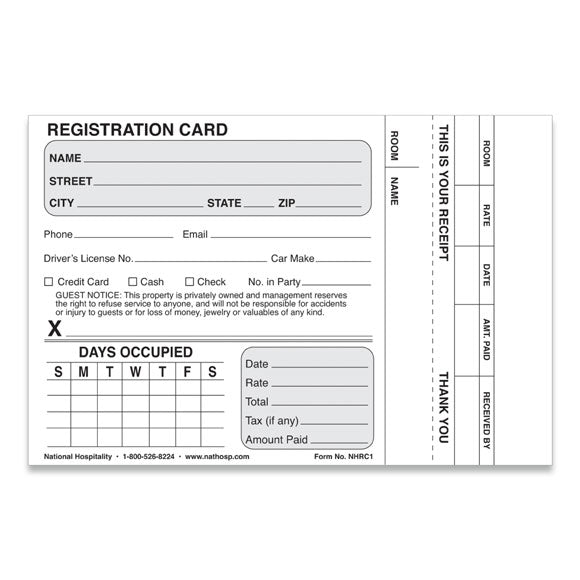 Registration Cards (500/cs)
