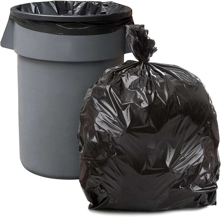 43 x 46 x 1.5 mil Black Eco-Friendly Poly Trash Can Liners