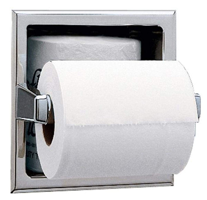Recessed Tissue Holder w Extra Roll