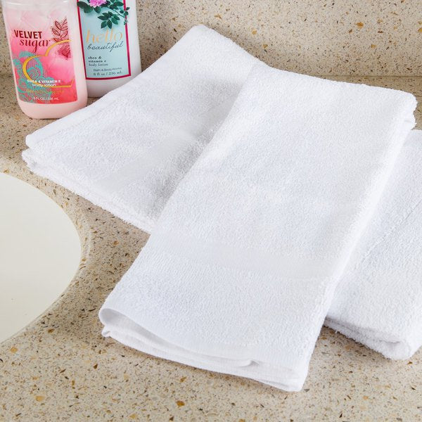 10pcs White Cheap Face Towel Small Hand Towels Kitchen Towel Hotel