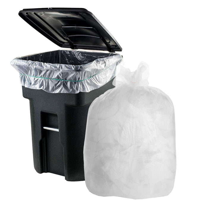 Unitex Trash Liners, 56 Gallon, 43 inch x 48 inch, 16 Mic, Clear (200 pk), Men's, Size: One Size