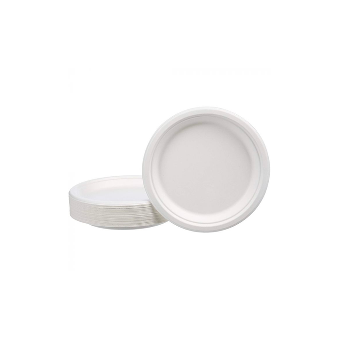 9 Inch Disposable Bagasse Plates (500/cs)