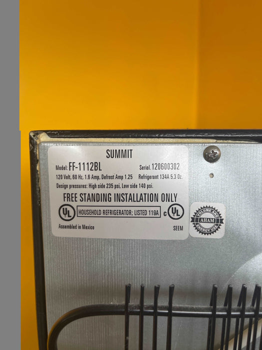 Used Refrigerator (Summit FF 1112BL)